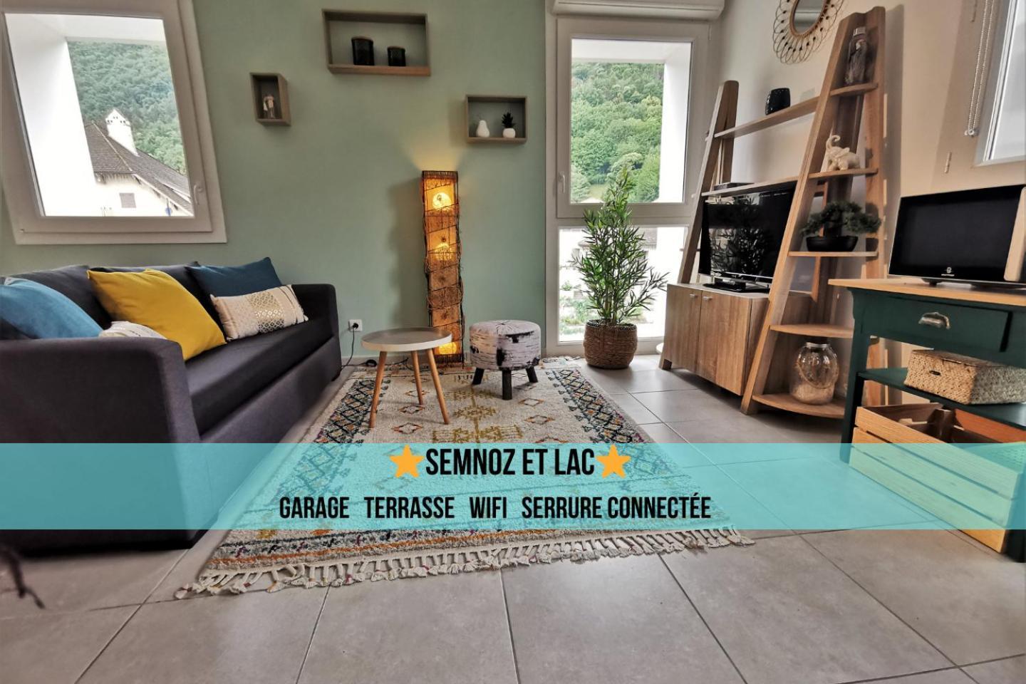 Semnoz & Lac - Wifi - Parking - Netflix - Balcon - Centre-Ville Sévrier Екстериор снимка
